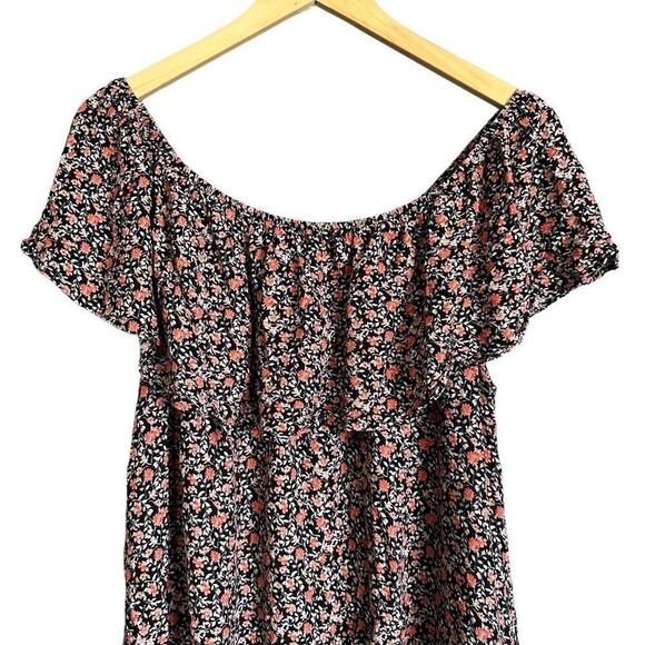 Torrid Floral Ruffle Off Shoulder Blouse - Picture 4 of 10